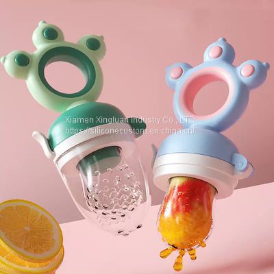 Teether Teething Toy Silicone Baby Pacifier Food Feeder Nipple Manufacturer