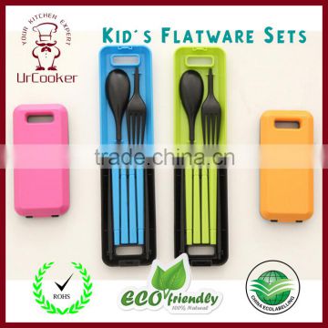 Factory directly supply FDA and FLGB test approved delicate high quality plastic Kitchenware Kid's Flatware Sets