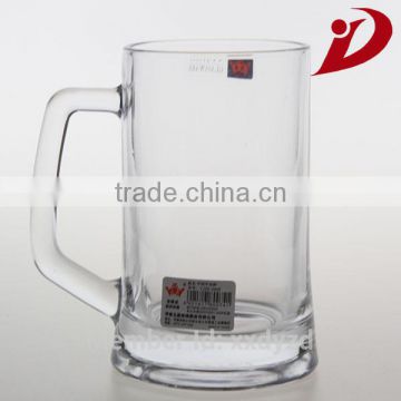 High quailty double wall glass cup with handle