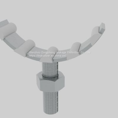 Half-round thermoplastic Clips for pipe cradles