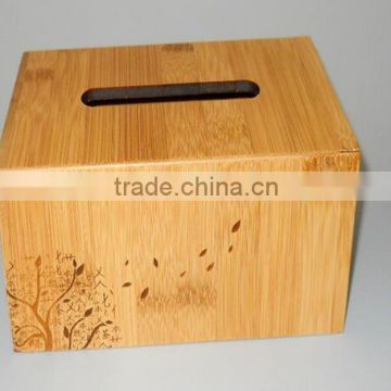 Bamboo Tissue Packaging Box Crafts Wooden Tissue Box Wholesale