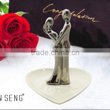 Wholesale Wedding Ceramic Ring Holder as Jewelry display stand