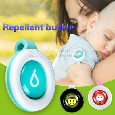 Summer Cartoon Safe Anti-Mosquito Buckle Pest Reject Mosquitoes Repellent Buckles for Adults Kids Baby Random Color