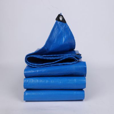 HDPE Blue Light Weight PE Tarpaulin Garden Protective Woven Fabric Cover Industrial Agriculture Roofing Hay Tarp Cover For Sale