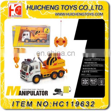 Wholesale 4ch rc construction trucks model tower crane toy for kids