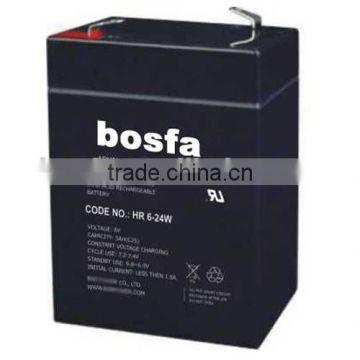 high rate lead acid battery 6v5ah from backup company