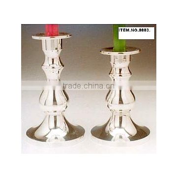 Silver plated candle holder set of 2