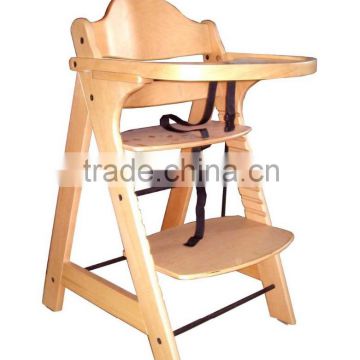 Wooden High Chair For Babies