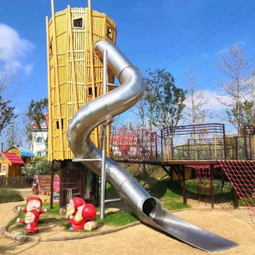 Outdoor Playground Stainless Steel Slide Tube Metal Slide for Park