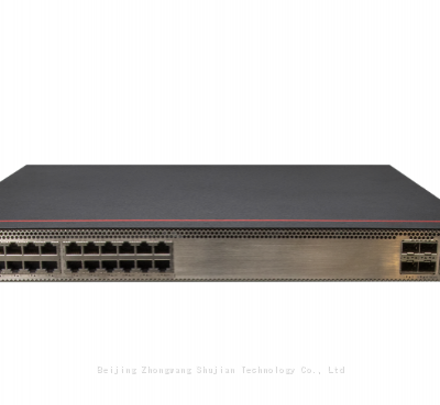S5736-S24T4XC Huawei 24 10/100/1000BASE-T Ethernet ports, 4 10 Gigabit SFP+, one card slot three-layer switch