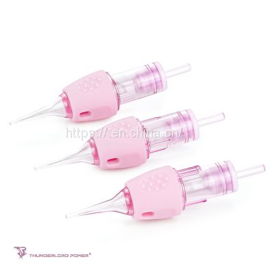 Wholesale Pink tattoo needle Universal cartridge needles permanent makeup cartridge tattoo needles with membrane