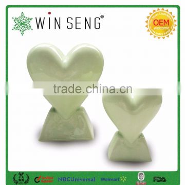 ceramic heart shape holiday decoration craft custom