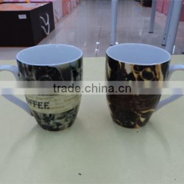 Wholesale bone china ceramic heart shaped coffee cup