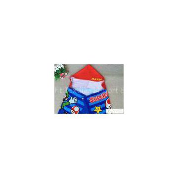 Hooded Poncho Beach Towel Plain Style , Childrens Towelling Ponchos Various Size