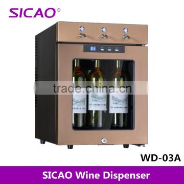 9 bottles wine dispenser, refrigerated wine cooler