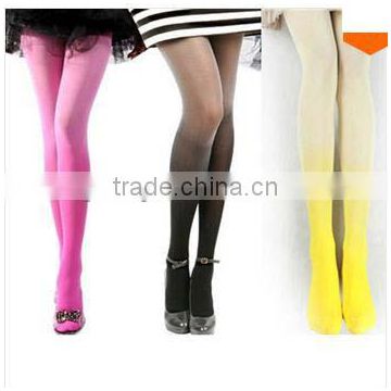 Wholesale Gothic Clothing New Fashion Cheap Candy Color Rainbow Gradient Vintage Sexy Girls Tights