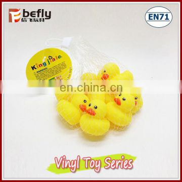 Hot sale 2 inch yellow vinyl bath duck toys for baby