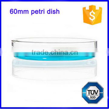 60mm disposable lab glass quartz petri dish