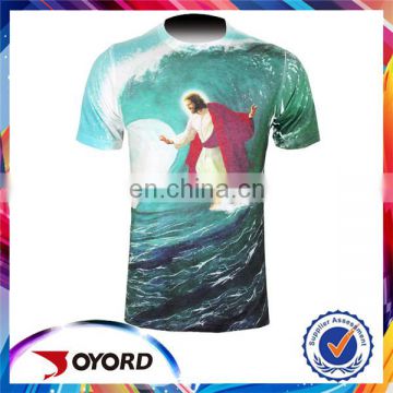 Custom 100% polyester dry fit sports wear, wholesale cheap t shirt printing