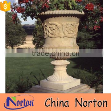 modern carved marble flower pots design NTMF- FP227X