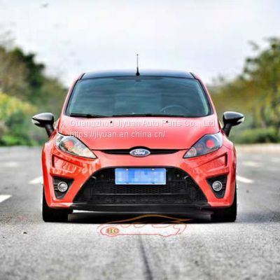 Ford Fiesta car surrounded by 09 -12 Ford front and rear bumper skirt, Ford bumper modification