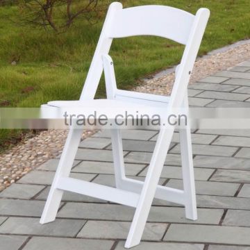 white resin banquet folding chair