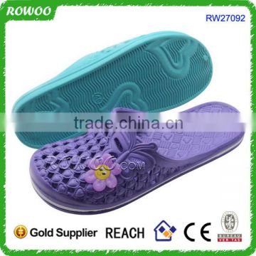 wholesale cheap breathable colorful flower decorated women eva clogs garden shoes