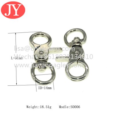 china factory direct sale zinc alloy snap hooks  eco-friendly key chain clasp clips women\'s handbag metal hooks