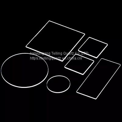 Professional Manufacturer UVC Transparent Thin Thick Round Rectangle Polished Quartz Glass Sheet Quartz Disc Quartz Plate