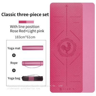 High-End Anti-Slip double layer Yoga Mat Non-Slip TPE Yoga Mat for Workout