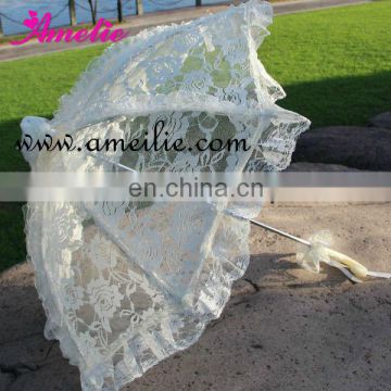 Cheap lace wedding parasol umbrella