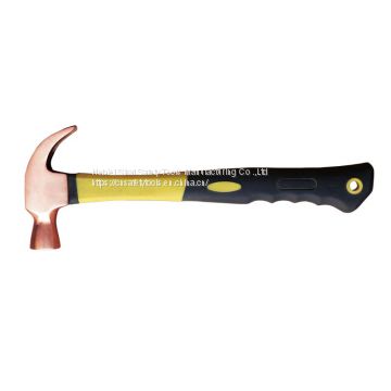 Beryllium copper Hammer Claw Fiber Handle 680g safety tools