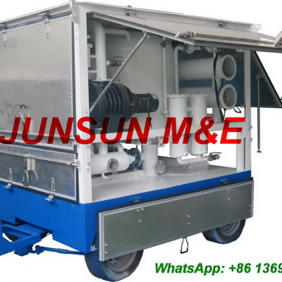 Trailer Mounted Mobile Type Best Made in China Transformer Oil Purifier with High Vacuum Purification System