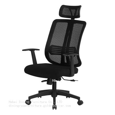 Black Mesh Office Chair with Tilt System DC-B18