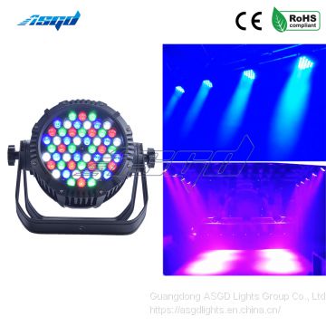 ASGD 54x3W RGB 3in1 Waterproof Aluminum Led Par Lighting  professional stage lighting performance lighting