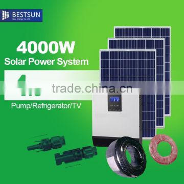 BESTSUN Factory directly sale poly 4000W solar power system home per watt polycrystalline home system 250w poly solar panel