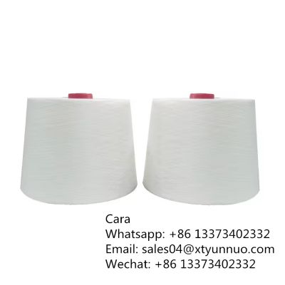AA grade nylon viscose 100% core spun raw white yarn 28s