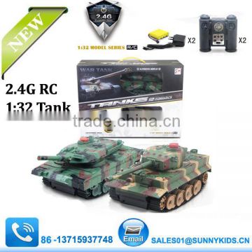 2014 NEW RC Tank 2.4GHZ 12Channel Battle Rc Tank With Sound 1:32 Tank