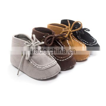 High gray baby shoes 0-1 year old baby shoes soft sole non slip shoes 4247