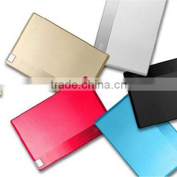 most thin credit card power bank with USB flash