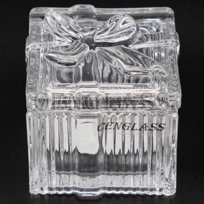 Glass Tableware Clear Glass Container       China Glass Tableware         Glass Trinket Box Wholesale