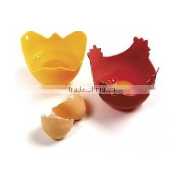 Single cup 100% food grade silicone egg cooker