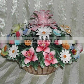 Ceramic Flower Basket