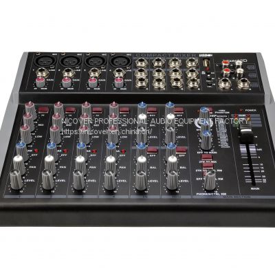 12 channel mixing console with DSP
