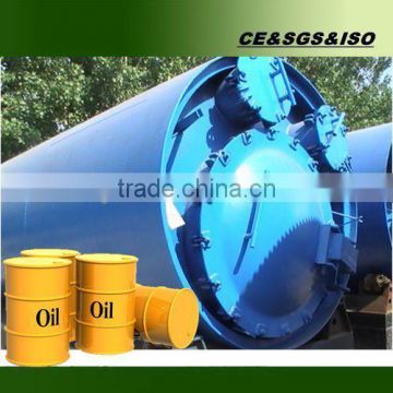 Best quality ! waste rubber raw material recycling to oil pyrolysis plant