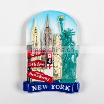 the new design travel New York city resin fridge magnet