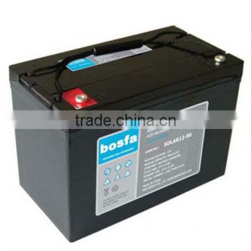solar light battery 12v 90ah lead acid battery standby power