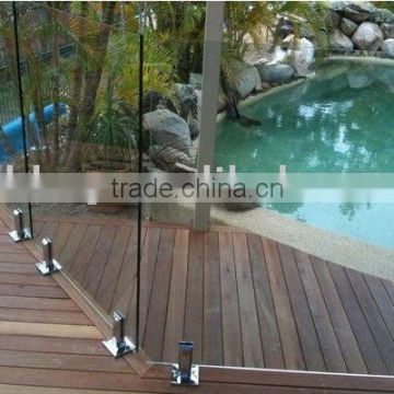 frameless pool fence spigot