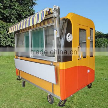 2016 hot sale food cart, mobile food cart for slush machine,bbq food cart for sale (ZQW-C2)