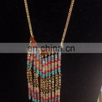 NEW Premier Designs jewelry Necklace Tassel Turquoise Coral Gold